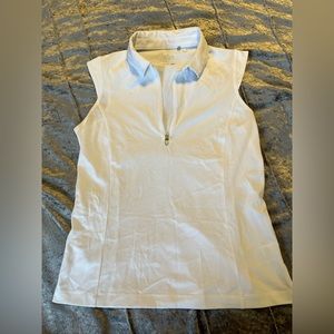 Nivo White Golf Shirt